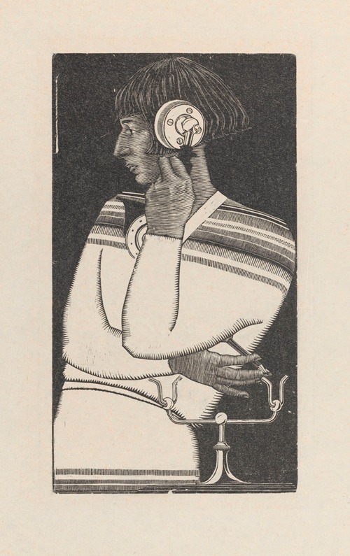 Self-portrait with the telephone