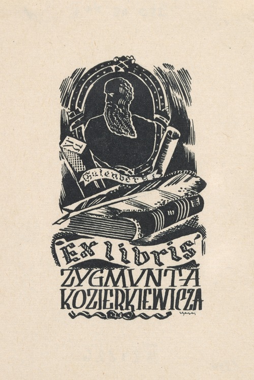 Bookplate of Zygmunt Kozierkiewicz
