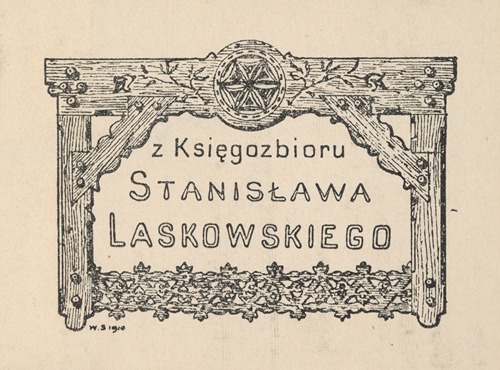 Bookplate of Stanisław Laskowski