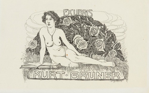 Bookplate of Kurt Gruner