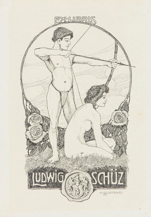 Bookplate of Ludwig Schüz