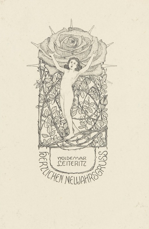 Woldemar Leiteritz. Herzlichen Neujahrsgruss.