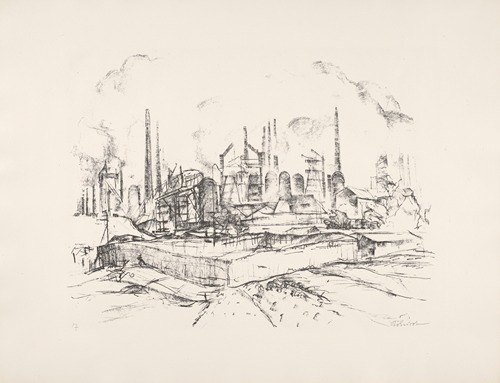 View of the Steelworks from the Great Furnaces