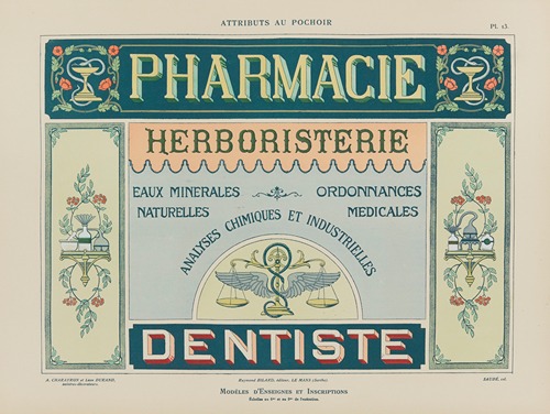 Attributs au pochoir Pl.14