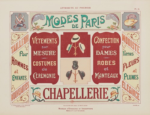 Attributs au pochoir Pl.17