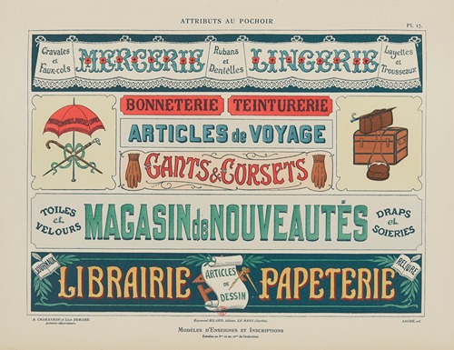 Attributs au pochoir Pl.18