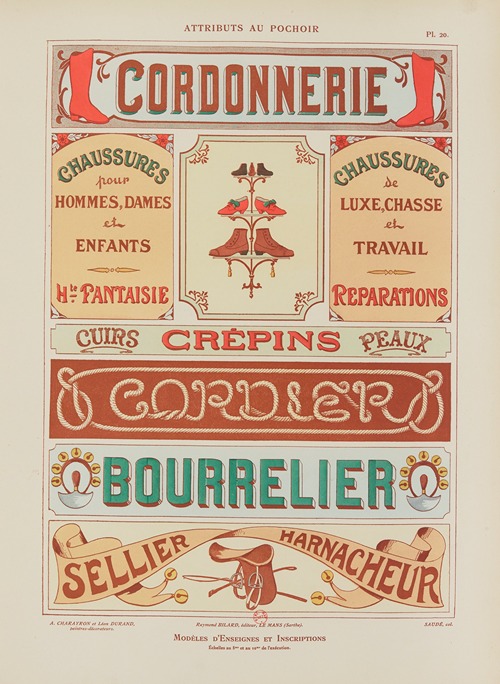 Attributs au pochoir Pl.21
