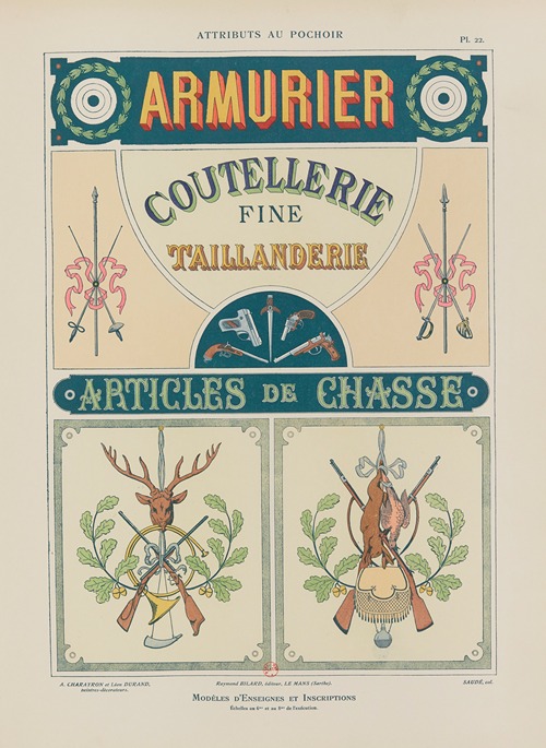 Attributs au pochoir Pl.23