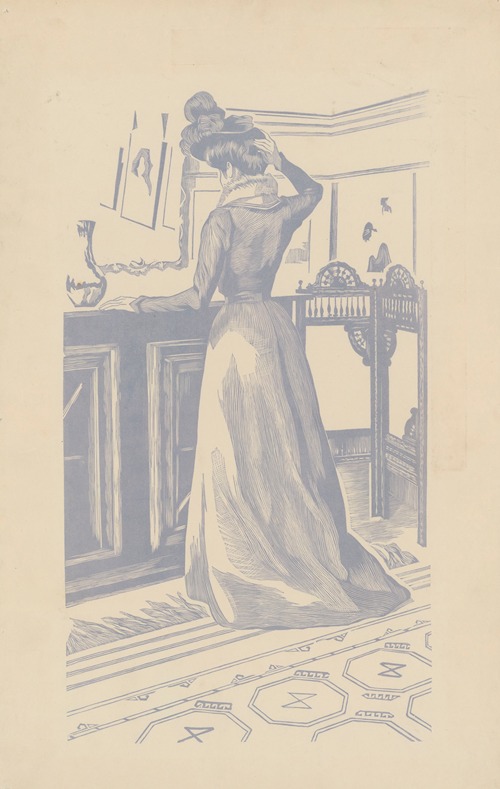 Anna ; Jeune femme se recoiffant (Mlle Marcolesco, belle-sœur de l’artiste)