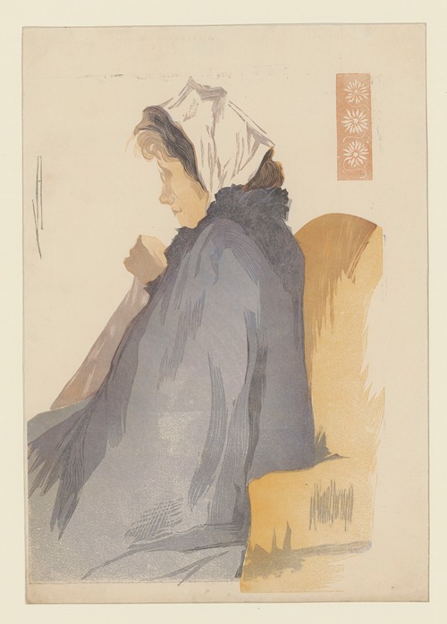 Femme cousant (Mlle Miller-Verghy, de Bucarest).