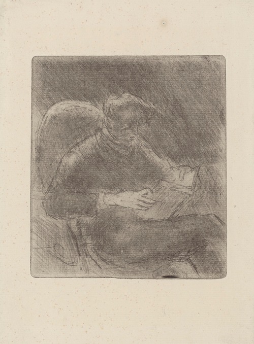 Jeune homme lisant (Georges Pissarro)