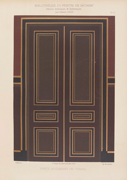 Décors Intérieurs et Extérieurs Pl.10