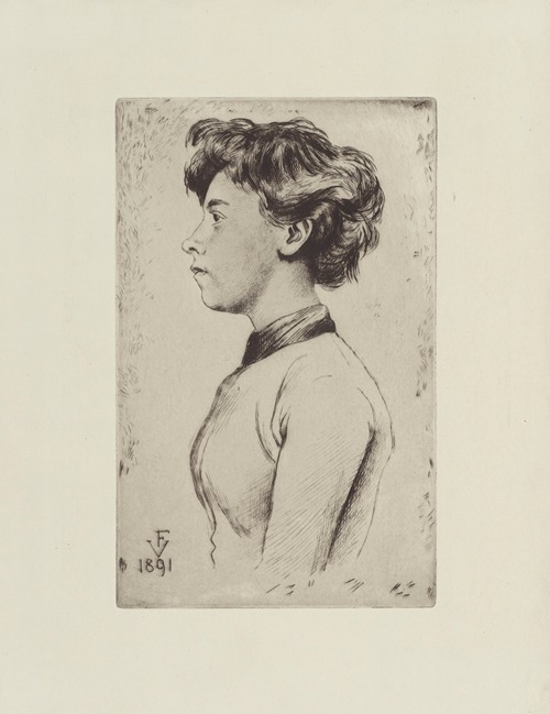 Jeune fille en buste