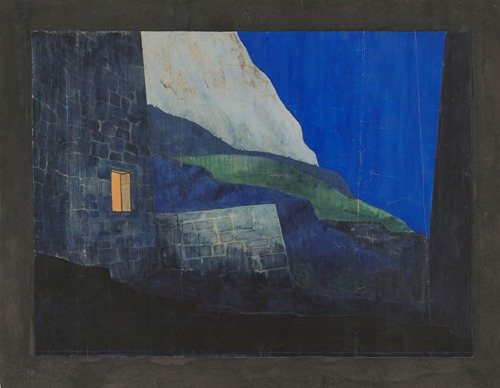 Bifur – maquette de décor – Épilogue – ma maison de Claire, en haute montagne, la nuit