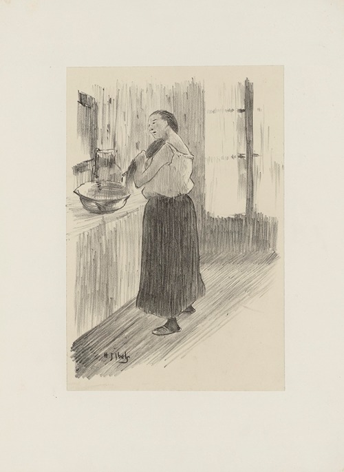 Femme se coiffant