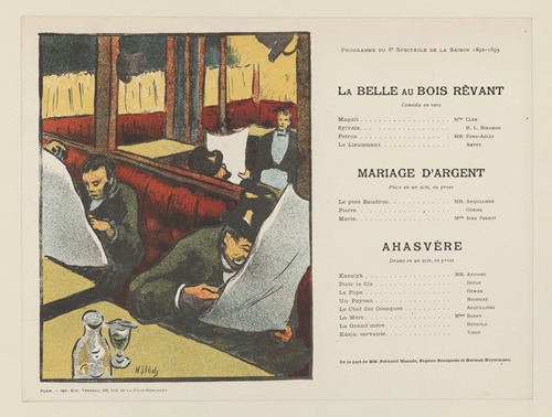 Le Théâtre Libre – Programme – du 5me Spectacle – de la Saison – 1892-1893