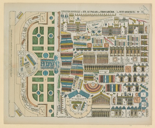 Le petit architecte. N° 116, Exposition Universelle de 1878, le Palais du Trocadéro