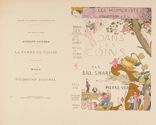 Dans les coins – couverture du livre de Bill Sharp par Jean Veber