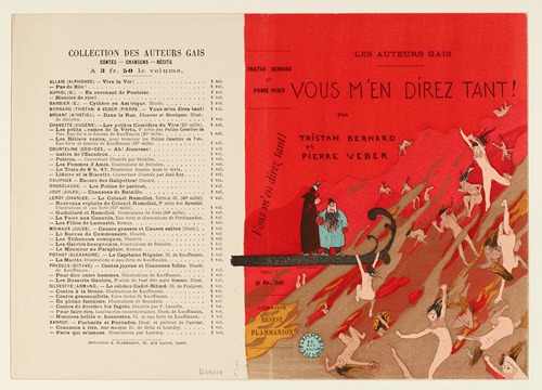 Vous m’en direz tant! – projet de couverture du livre de Tristan Bernard et Pierre Veber