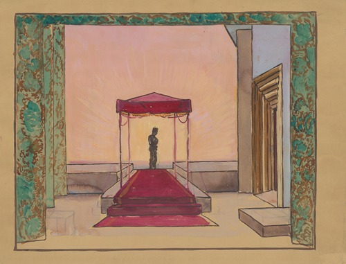 Amphitryon 38 – maquette de décor – acte III