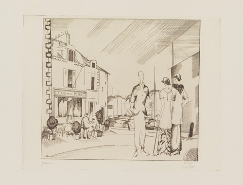 Le café sur le port