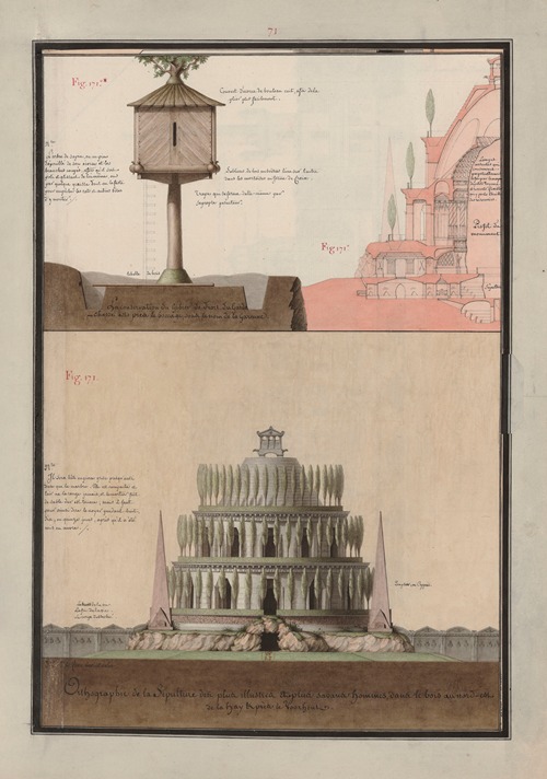 Orthographie de la sépulture des plus illustres et savans hommes, dans le bois au nord-est de La Hay et près le Voorhout