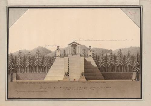 Ce temple dédié au Dieu des Armées, est sur la rive occidentale du fleuve et fait face a la place du palais de la ville des bonnes lettres