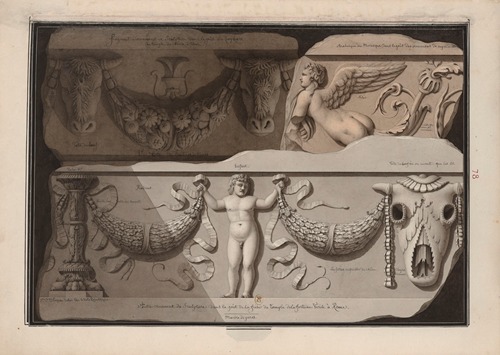 Rabat. Autre ornement de sculpture dans le goût de la frise du temple de la Fortune Virile à Rome