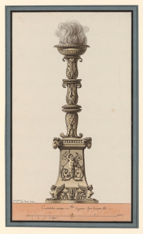 Candelabre antique à Ste Agnese hors la porte Pie
