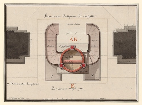 Forma norae cathedrae Sti Sulpitii – plans de la nouvelle chaire à prêcher pour la paroisse de St. Sulpice