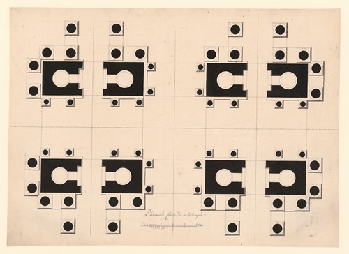 Plan au rés-de-chaussée d’un arc de triomphe