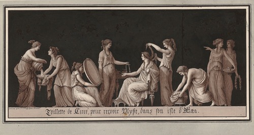 Toillette de Circé, pour reçvoir Ulysse, dans son isle d’Aeaea