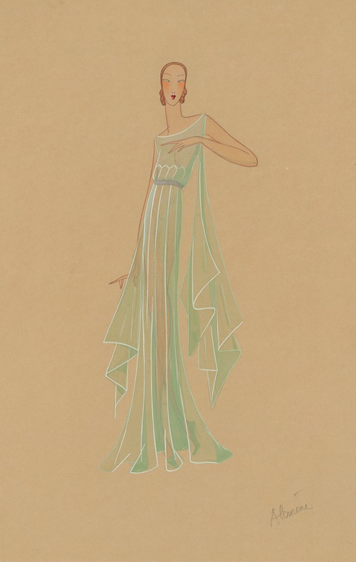 Amphitryon 38 – Alcmène, robe verte