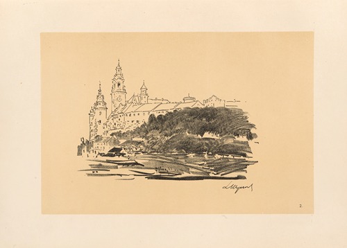 The Wawel Castle seen from the Zwierzyniec District