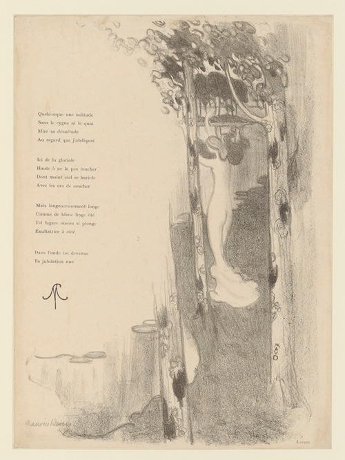 Baigneuse au bord d’un lac