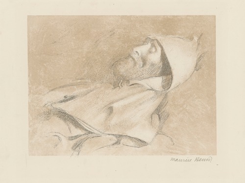 Gabriel Thomas sur son lit de mort