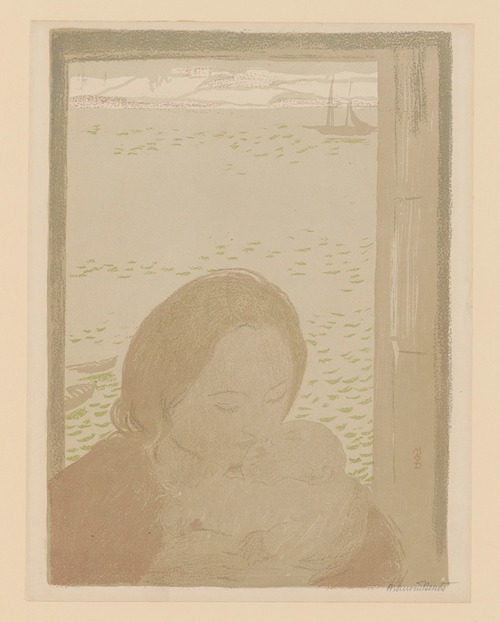 Maternité devant la mer