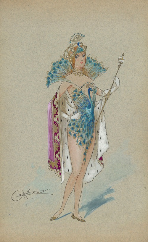 Costumes de revue – onze maquettes de costumes