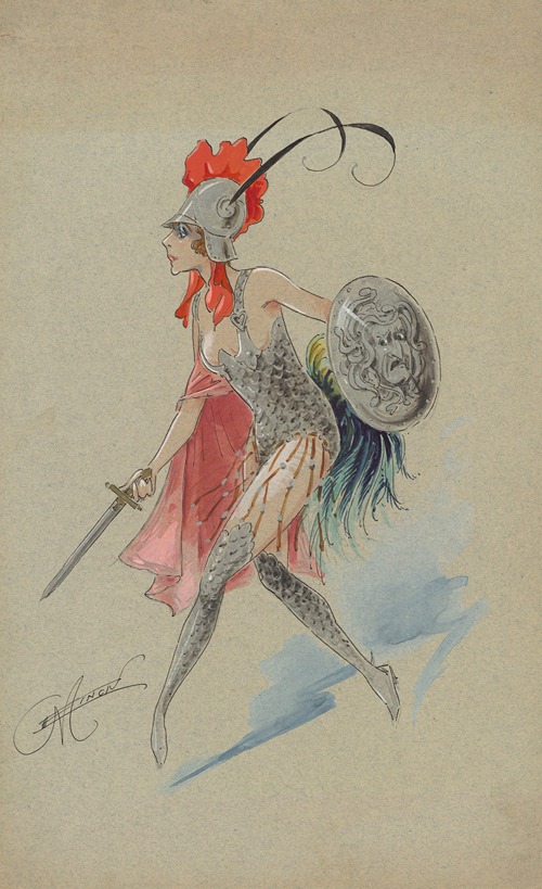 Costumes de revue – onze maquettes de costumes