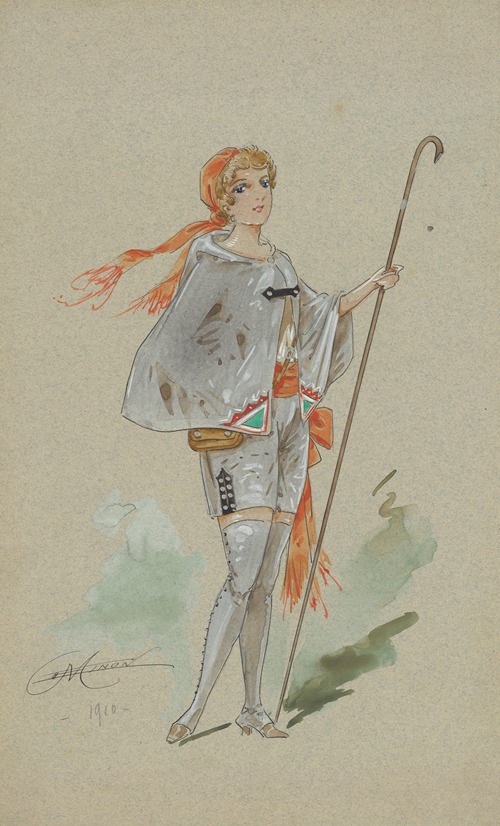 Costumes de revue – onze maquettes de costumes