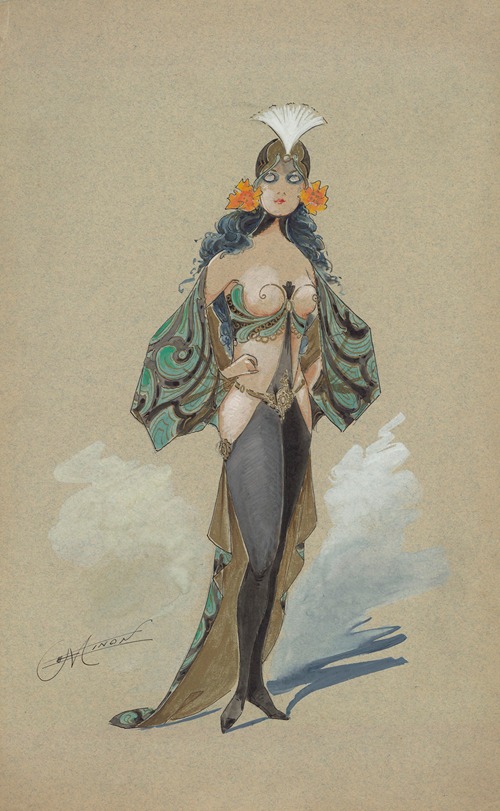 Costumes de revue – onze maquettes de costumes