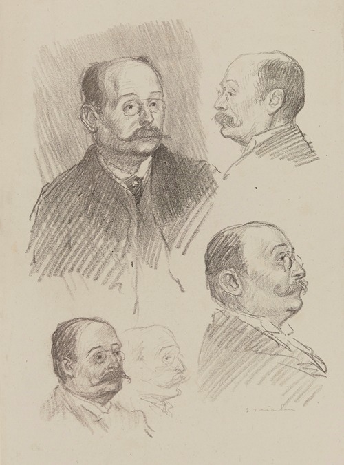 Portrait d’homme à binocles