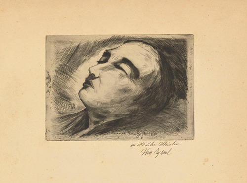 Vincent Van Gogh sur son lit de mort