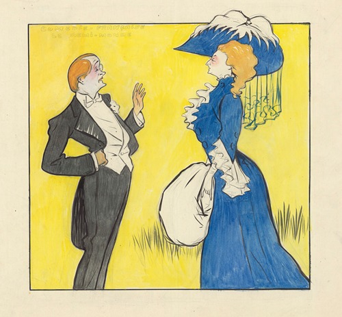 Cécile Sorel et Charles Le Bargy dans ‘Le demi-monde’ de Alexandre Dumas fils