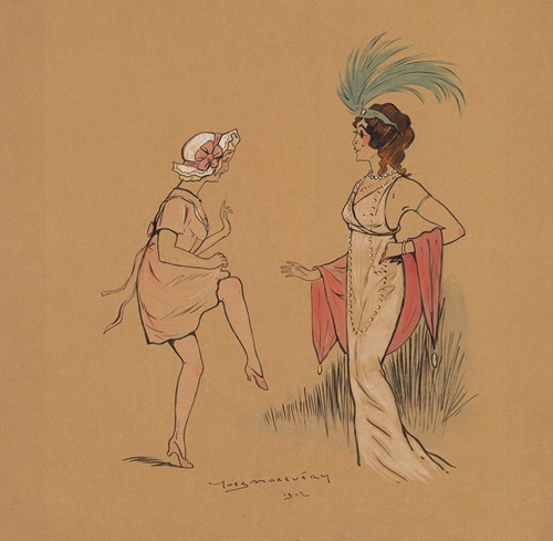 Gaby Boissy et Lucy Jousset dans ‘Le voile d’amour’ de Fernand Nozière et Guérin