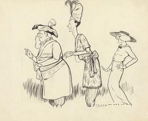 Polin, Morton et Régine Flory dans ‘La reine s’amuse’ d’André Barde