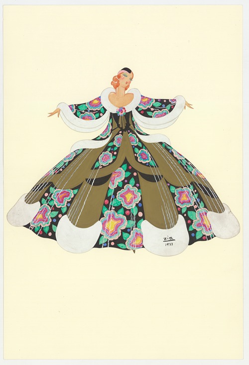 La Traviata – une maquette de costume