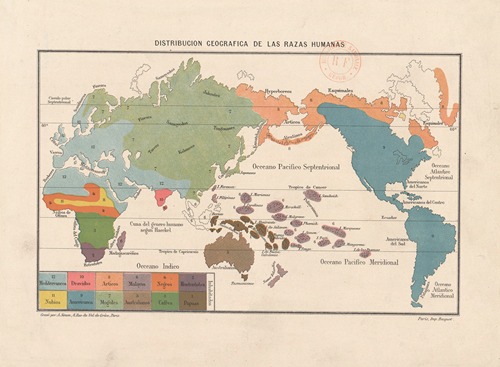 Distribucion geografica de las razas humanas