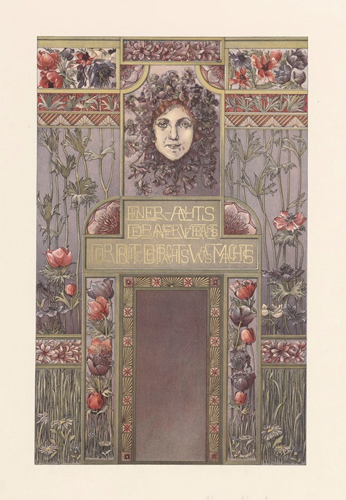 Naturalistische Decorationsmalereien Pl.1