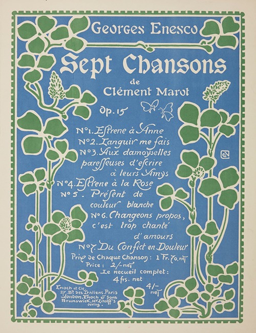 Sept chansons de Clément Marot